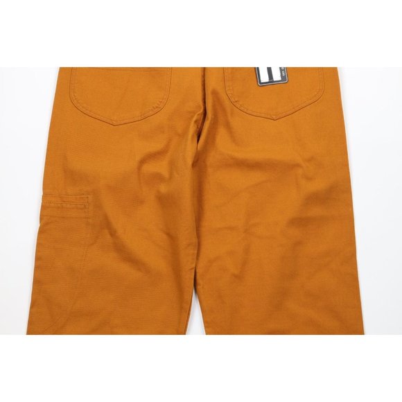 NOS Vintage 90s Marithe Francois Girbaud Mens 36x32 Baggy Loose Fit Jeans Orange - Picture 9 of 11